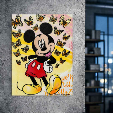 Mickey Had Butterflies on His Mind (Original Painting)