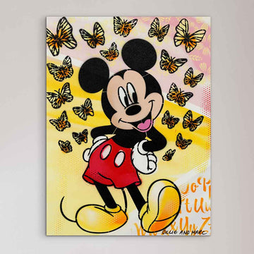 Mickey Had Butterflies on His Mind (Original Painting)