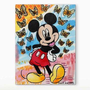 Mickey Had a Little Flutter of Friends (Original Painting)