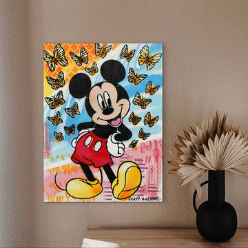 Mickey Had a Little Flutter of Friends (Original Painting)