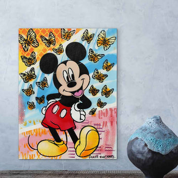 Mickey Had a Little Flutter of Friends (Original Painting)