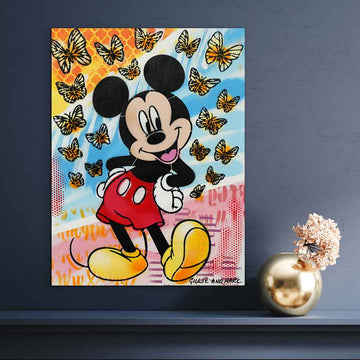 Mickey Had a Little Flutter of Friends (Original Painting)
