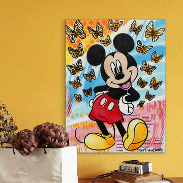 Mickey Had a Little Flutter of Friends (Original Painting)