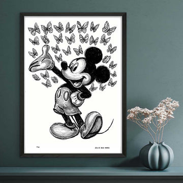Mickey Is Here (Giclee Canvas Print)