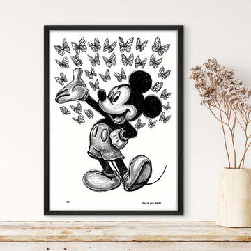 Mickey Is Here (Giclee Canvas Print)
