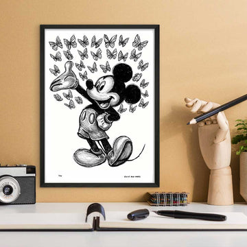 Mickey Is Here (Giclee Canvas Print)