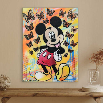 Mickey Is Very Happy (Original Painting)