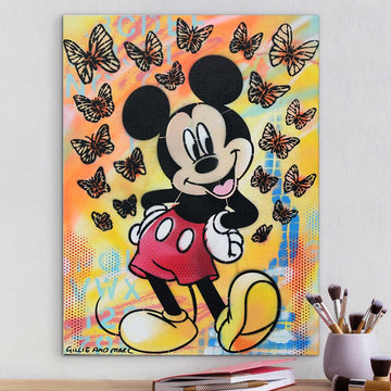 Mickey Is Very Happy (Original Painting)