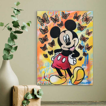 Mickey Is Very Happy (Original Painting)
