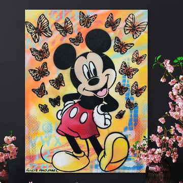 Mickey Is Very Happy (Original Painting)