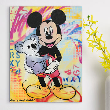 Mickey Loves All Koalas (Original Painting)