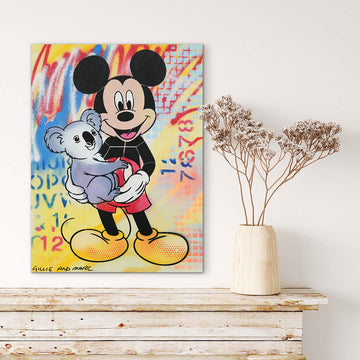Mickey Loves Wildlife (Original Painting)