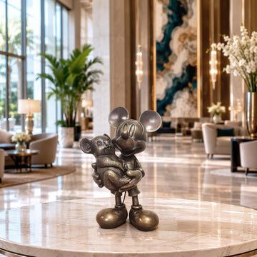 Mickey Loves Koalas (Bronze Sculpture, Miniature Collection)