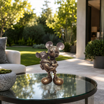 Mickey Loves Koalas (Bronze Sculpture, Miniature Collection)