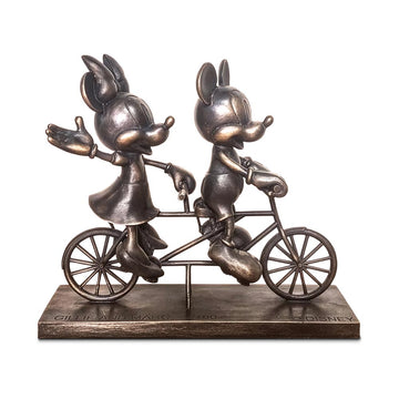 Mickey and Minnie Go Around the World with Love (Bronze Sculpture, Miniature Collection)