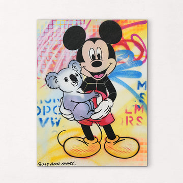 Mickey Loves Koalas (Original Painting)