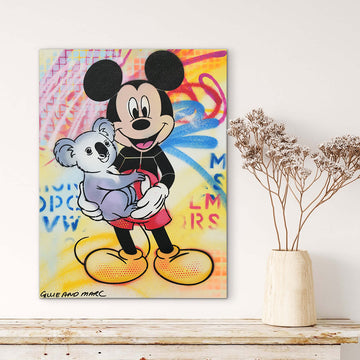 Mickey Loves Koalas (Original Painting)