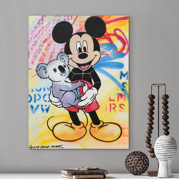 Mickey Loves Koalas (Original Painting)