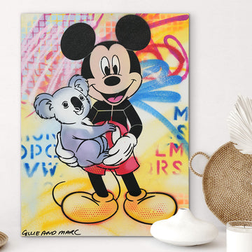 Mickey Loves Koalas (Original Painting)