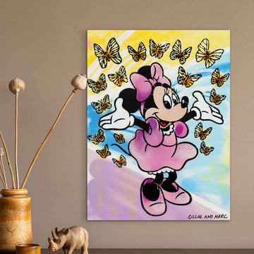 Minnie Had a Little Flutter of Friends (Original Painting)
