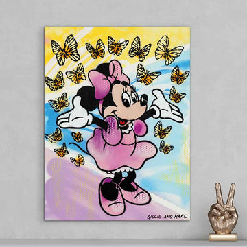 Minnie Had a Little Flutter of Friends (Original Painting)
