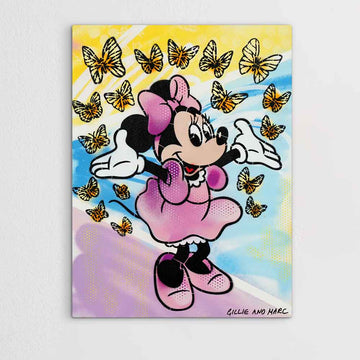 Minnie Had a Little Flutter of Friends (Original Painting)
