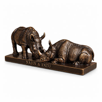 Najin and Fatu Forever (Bronze Sculpture, Miniature)