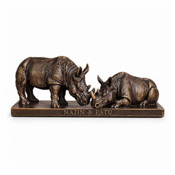 Najin and Fatu Forever (Bronze Sculpture, Miniature)