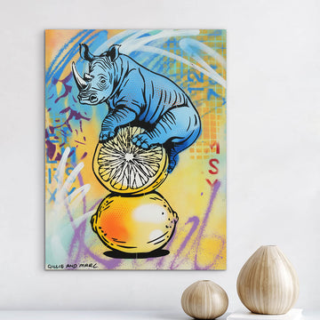 Nature Rhino (Original Painting)