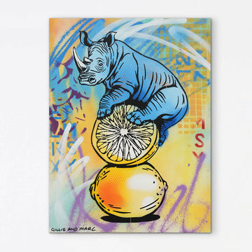 Nature Rhino (Original Painting)