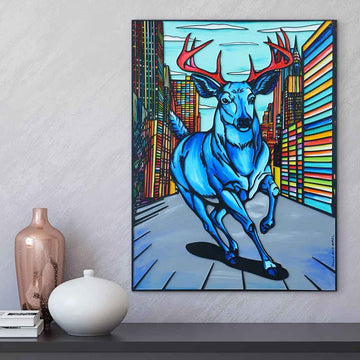New York Stag (Original Painting)