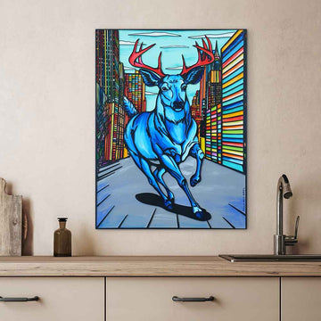 New York Stag (Original Painting)