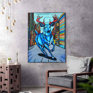 New York Stag (Original Painting)