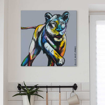 Night Lioness (Original Painting)