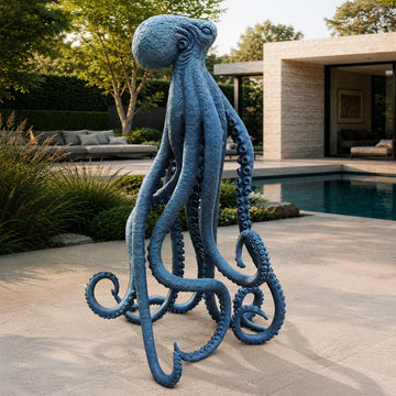 Octopus Stands Tall (Bronze Sculpture)