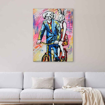 On the Road to Places They Have Never Been (Original Painting)