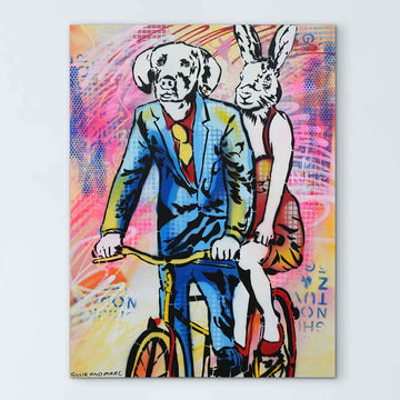 On the Road to Places They Have Never Been (Original Painting)