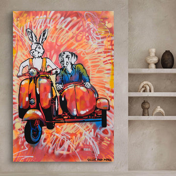 On the Road to Rome (Original Painting)