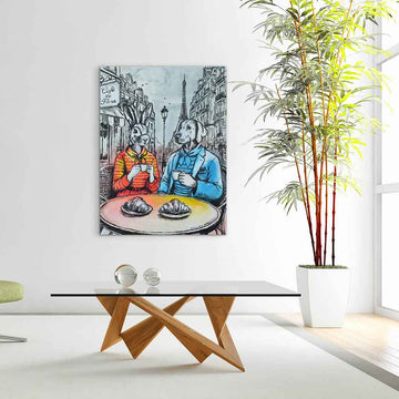 Our Café in Saint-Germain (Original Painting)