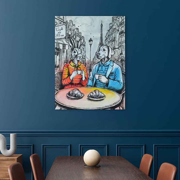 Our Café in Saint-Germain (Original Painting)