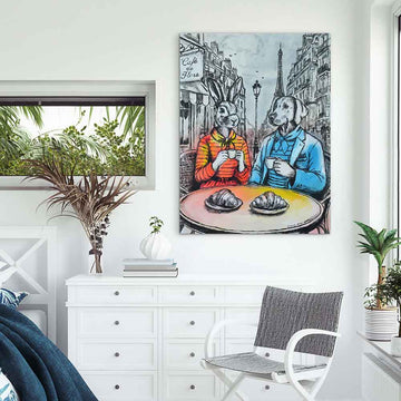 Our Café in Saint-Germain (Original Painting)