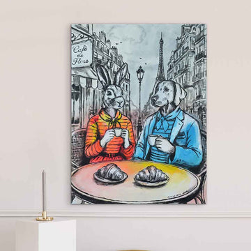 Our Café in Saint-Germain (Original Painting)