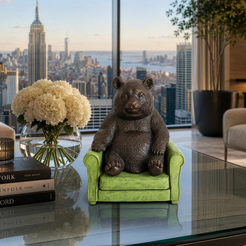 Panda Found a Place to Belong (Bronze Sculpture, Small)