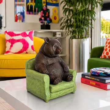 Panda Found a Place to Belong (Bronze Sculpture, Small)