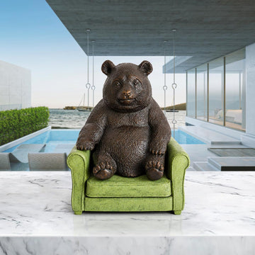 Panda Found a Place to Belong (Bronze Sculpture, Small)