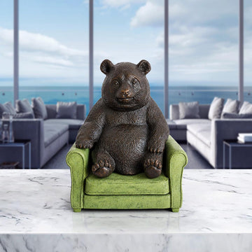 Panda Found a Place to Belong (Bronze Sculpture, Small)