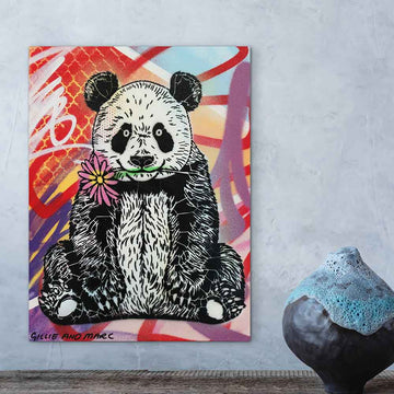 Pandas Are Not Black and White (Original Painting)
