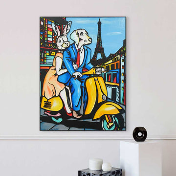 Paris Here We Come (Original Painting)