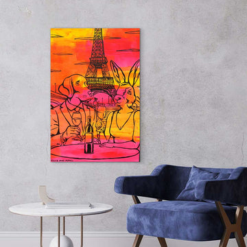 Paris Wine Lovers (Original Painting)