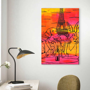 Paris Wine Lovers (Original Painting)
